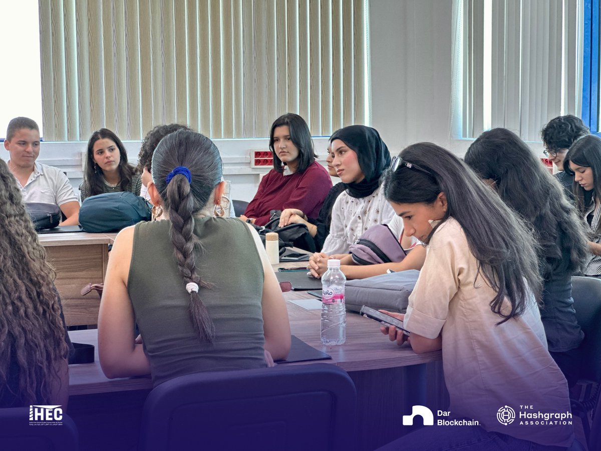 DarBlockchain's tweet photo. IHEC Sousse University is now part of the HCCC 2026 journey.

Last week, our team @YoussefS721 and Mohamed Amin Mkadmi joined students on campus for the first opening session around the @hedera Educational Program and HCCC 2026.

Big thanks to Ben Mabrouk Houda and Hamda LETAIEF for the coordination and warm welcome.

Next step: learning, building, and preparing for the campus challenge.