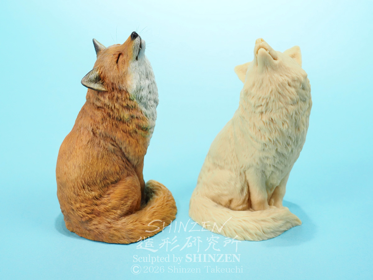 shinzen_sl's tweet photo. #いきもにあ2026 SHINZEN造形研究所　お品書き～♪

「ゆきん狐」

雪景色をイメージして作りました。
いきもにあ初出品～。
 ワンパーツ成型で組み立ていらずのお手軽ガレージキットです。

#いきものフィギュア #ガレージキット https://t.co/sIc1Sobs8d