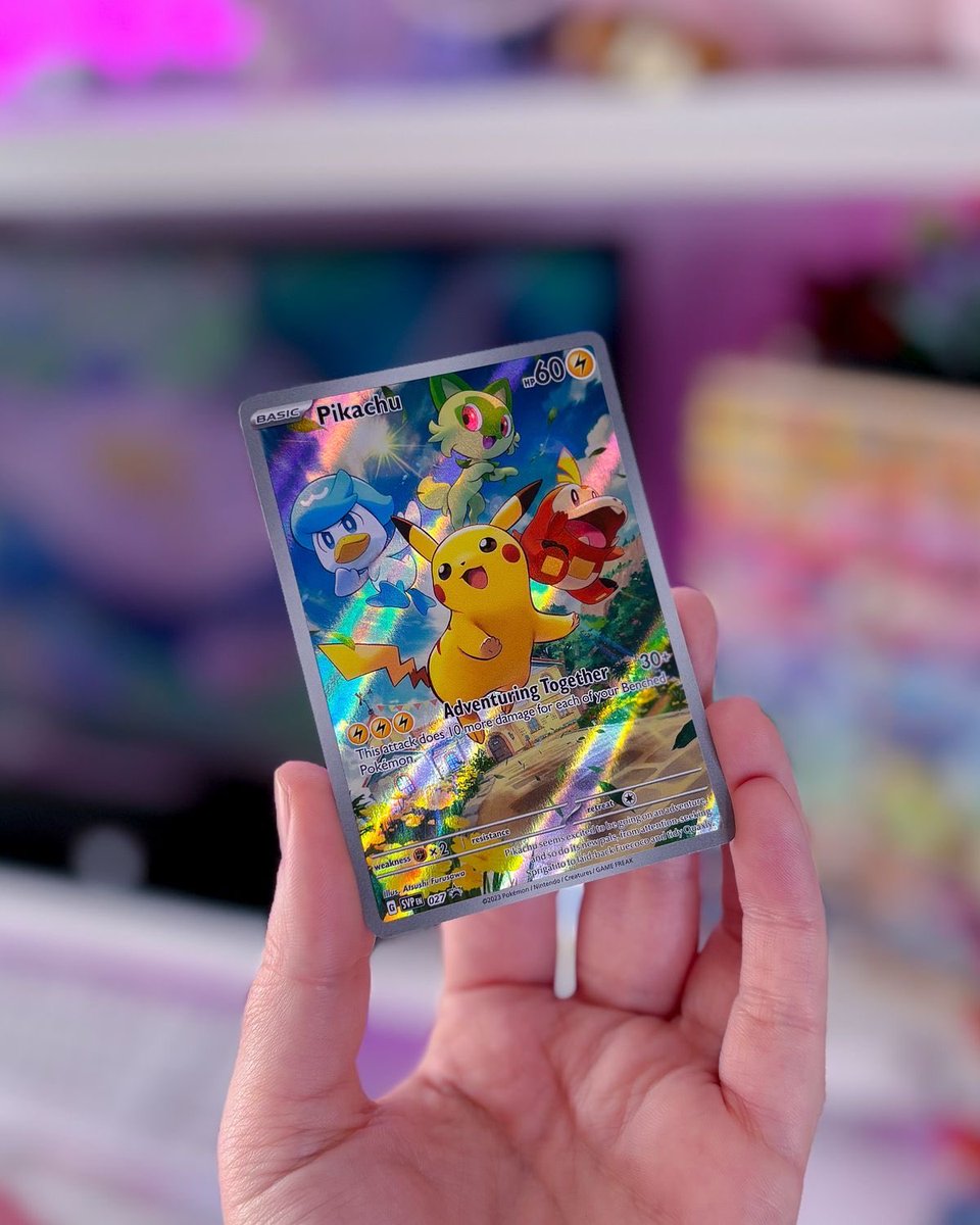 poke_loot1's tweet photo. PIKACHU GIVEAWAY! 🔥 🔥 🔥 

5 lucky winners. One big Pikachu celebration

I'm giving 5 lucky Pokémon fans a chance to win some Pikachu love.

Follow me
Repost, Like this post
Comment your favorite Pikachu card.

Let's spread some Pokémon love.

Good luck, everyone. https://t.co/nnkiARN0uD