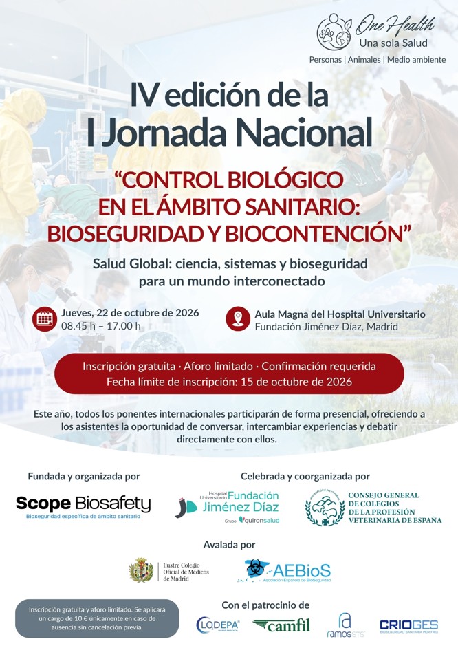Icomem_AFAM's tweet photo. 🚨 ¡Últimas plazas! El ICOMEM avala la IV Ed. de la I Jornada Nacional Control Biológico en el Ámbito Sanitario: Bioseguridad y Biocontención
🌍 Salud Global: ciencia, sistemas y bioseguridad
📅 22 de octubre
📍 Modalidad presencial
🎟️ Gratuito
🔗 https://t.co/vPj2djPD2c https://t.co/sohfr6m2qr