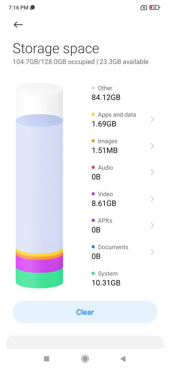 ramachinmai's tweet photo. My mobile have storage increasing issue. I visited xiaomi service center and call,chat with xiaomi team.they said it's a normal matter system takes storage.why system takes this much storage. I am doing factory reset every 3 days because of storage problem.
@Xiaomi 
@XiaomiIndia https://t.co/uXXOsDyCsF