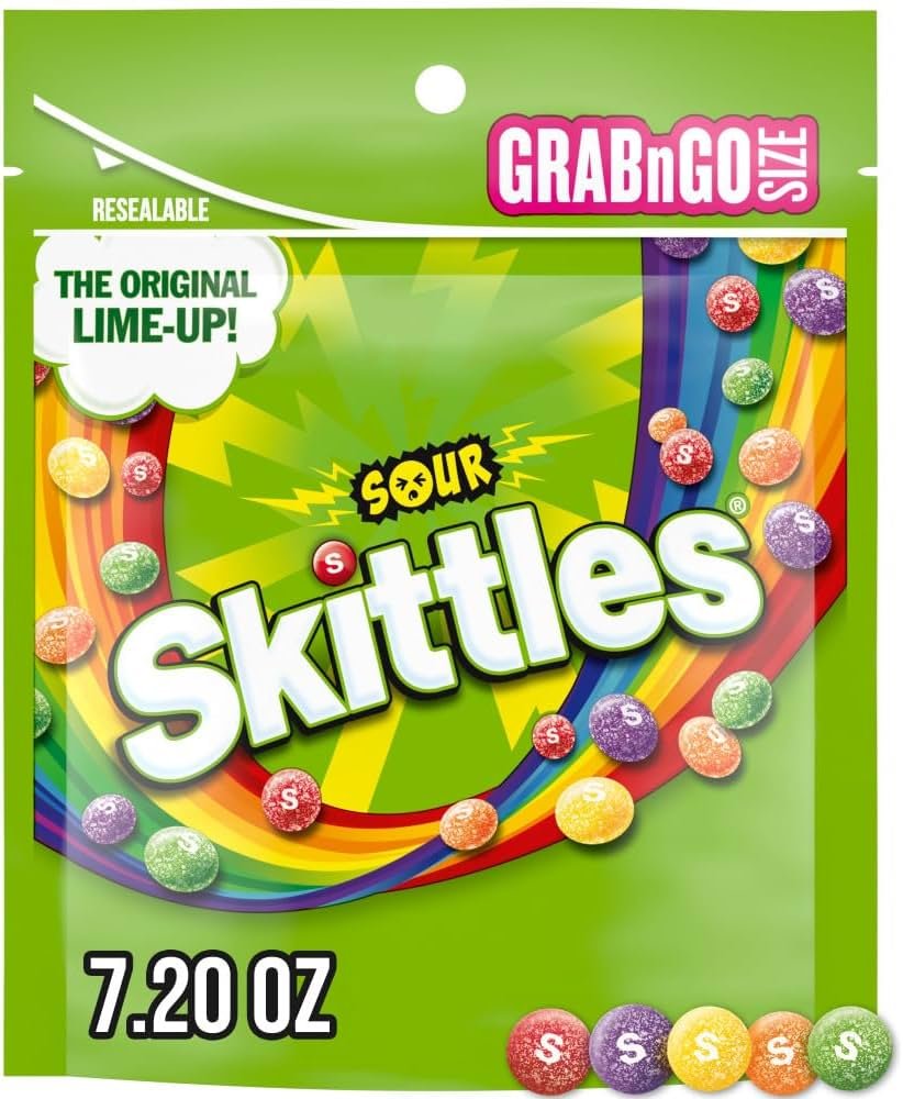 whatasnooze's tweet photo. @LoreTheMamaOwl @FizzationVT Sour skittles are my fave! They leave the roof of your mouth raw from the sour but they're soooo good https://t.co/jLhwCvZVtu