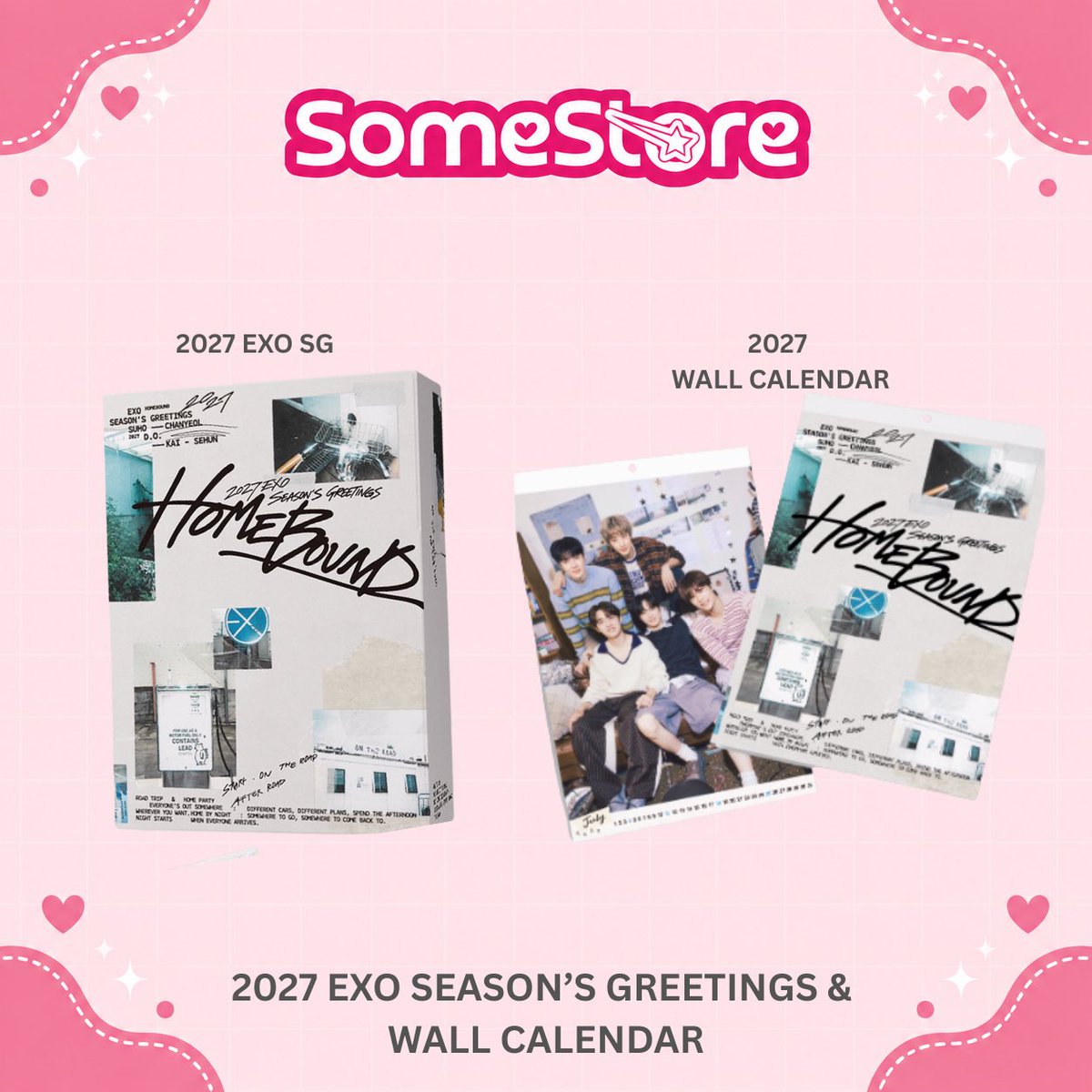 SomeStore's tweet photo. [PH GO]  

⭐️ 2027 EXO SEASON’S GREETINGS &amp; WALL CALENDAR

DETAILS &amp; ORDER FORM:
🔗: https://t.co/0MN2lMBWze https://t.co/g8nsKECiMb