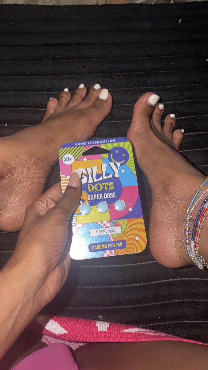 TianaBFeet's tweet photo. super dose silly dots... would you try em or nah? be honest lol https://t.co/k9N82JRola