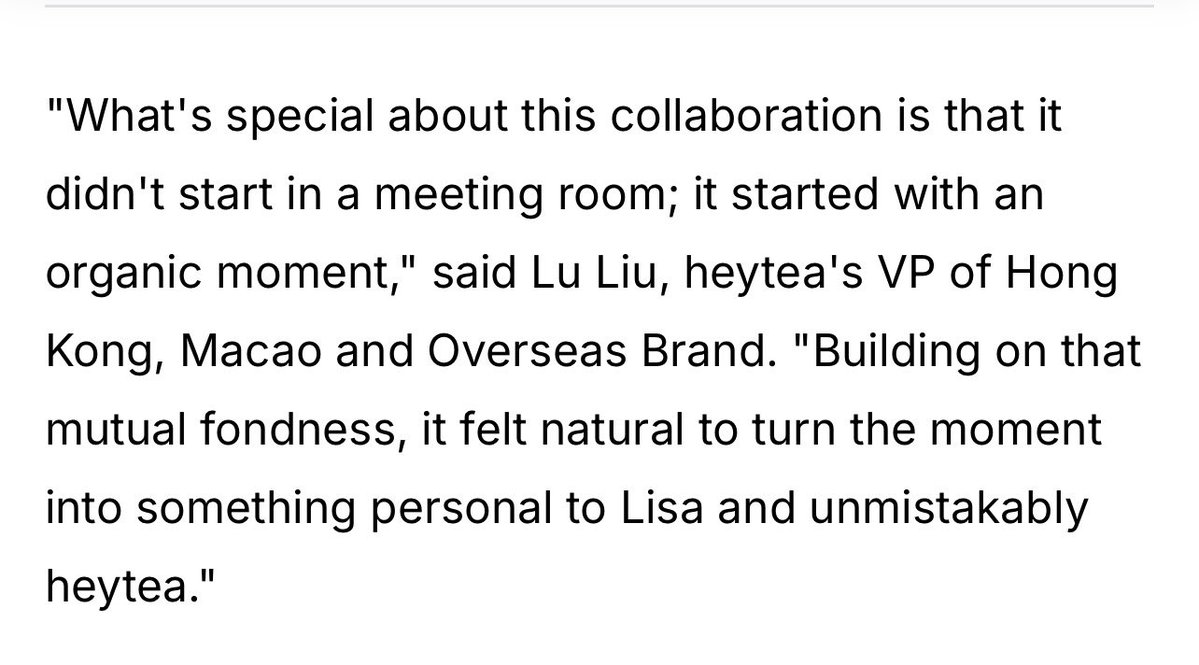 LaliceUpdates's tweet photo. #LISA and heytea Launch Global Collaboration and Drink Inspired by Her Thai Roots: 

The BP star's first collaboration with heytea arrives October 15 with a drink inspired by mango sticky rice and limited-edition pins, keychains and stickers, available at 48 heytea locations in the US excluding New York teabar, for a 3 months run. 

In the U.S., the collaboration includes limited-edition LISA x heytea stickers, collectible pins and keychains. Customers who buy the Mango Coconut Sticky Rice drink can add a sticker plus their choice of a pin or keychain for $3.99, while supplies last. A separate set of limited-edition collectibles will be available only at the Bangkok store.

Behind the LISA x heytea Collab: 
In July 2025, LISA posted a casual photo in Beverly Hills with a heytea matcha drink inside a Ferrari. Fans quickly identified the drink, and within days heytea launched a global buy-one-get-one-free promotion on its matcha series. Some locations sold out within hours as fans lined up for what became known as the "Lisa drink."

"What's special about this collaboration is that it didn't start in a meeting room; it started with an organic moment," said Lu Liu, heytea's VP of Hong Kong, Macao and Overseas Brand. "Building on that mutual fondness, it felt natural to turn the moment into something personal to Lisa and unmistakably heytea."

@wearelloud
