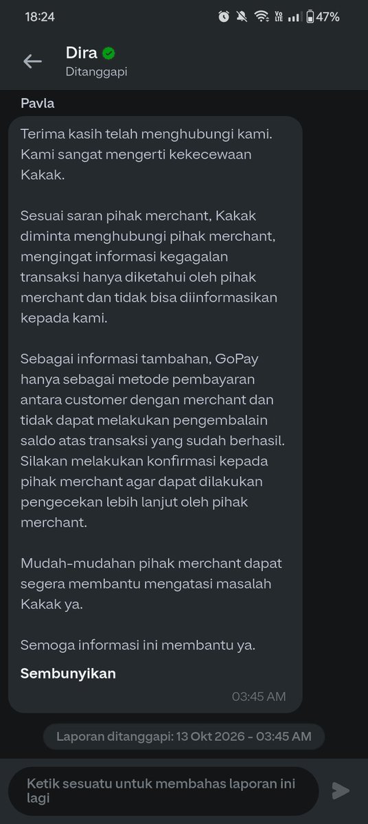 wooseok4life's tweet photo. halo @gopayindonesia @gojekindonesia , tolong cek laporan refund Netflix saya dgn ID Transaksi: A220261012182139rNcvWAfyRID. CS di apk lepas tangan pake jawaban template padahal pihak Netflix udh hapus akun saya dan minta saya tagih refund ke GoPay karena kendala e-wallet https://t.co/FSBLpohruH