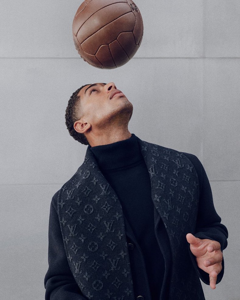 RealCyrus21's tweet photo. Jude Bellingham for Real Madrid x Louis Vuitton https://t.co/NwMUiLwPbP
