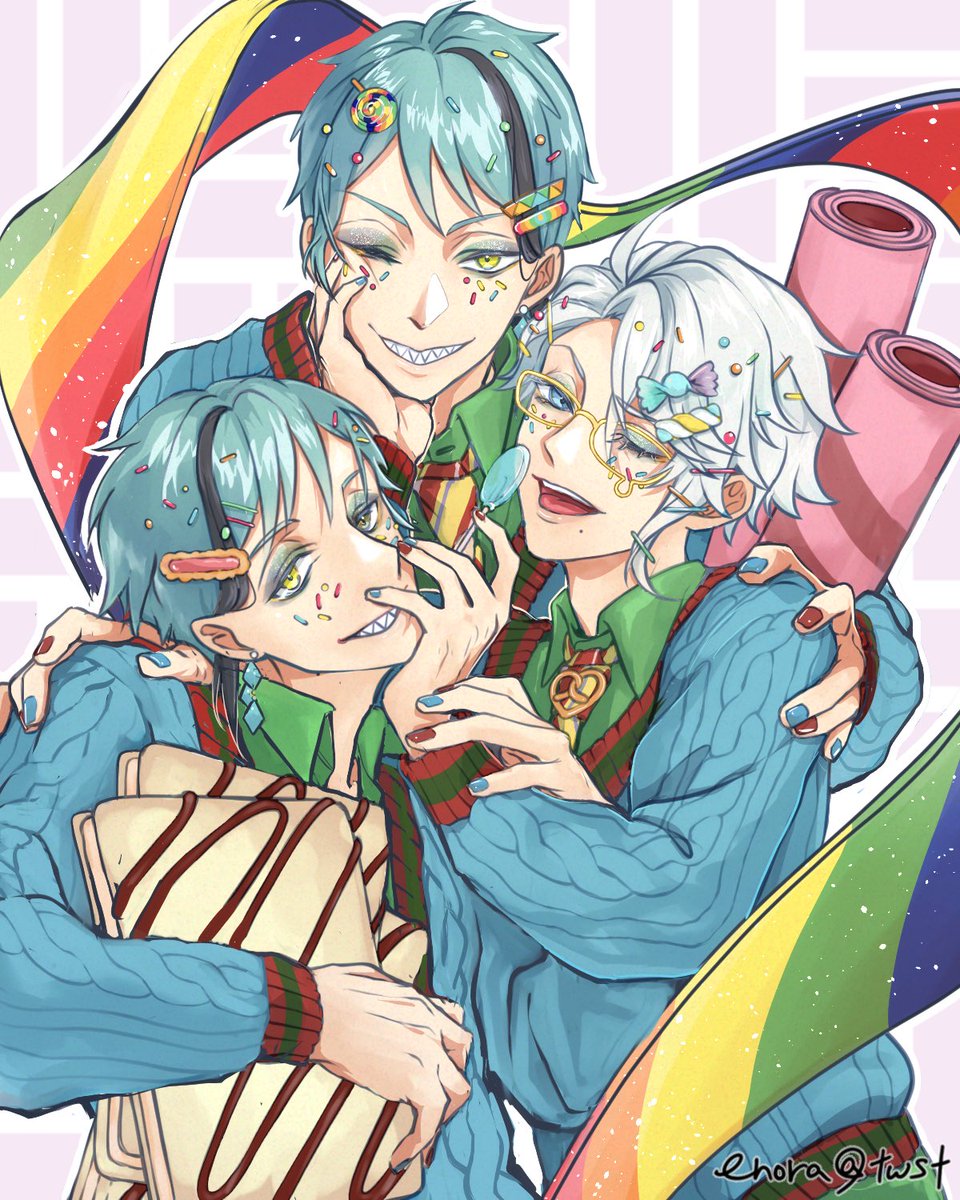 enora_twst's tweet photo. 🐚で🍬🍭🧁（妄想願望捏造） https://t.co/HX9BWGr5cE