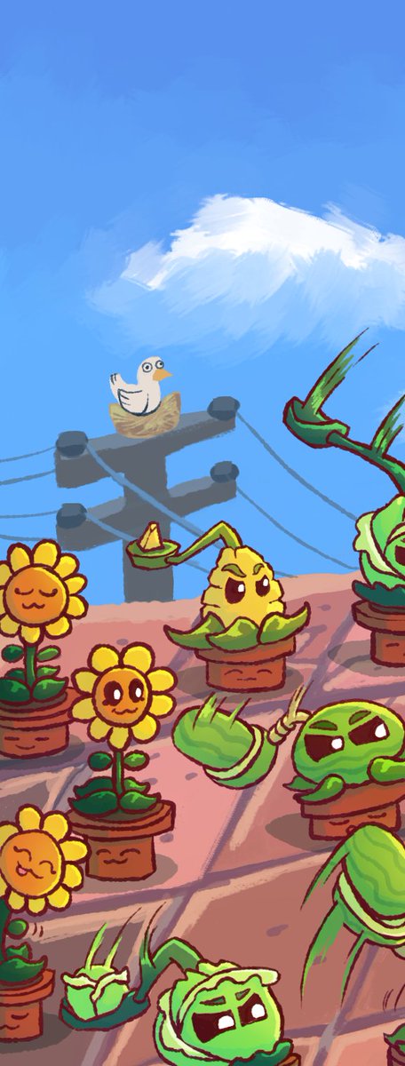 Kuya_Yan_8's tweet photo. Roof Level PvZ, if you look closely you can hear the music https://t.co/IhtIIvJpNO
