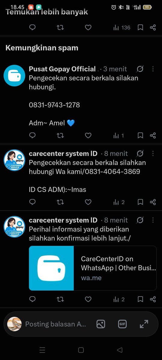 cembok260383's tweet photo. @wooseok4life @gopayindonesia @gojekindonesia Jangan dihubungi no WA 👇 akun palsu 👇 
Akun anjing penipuan 👇 https://t.co/CJeQdwNecz