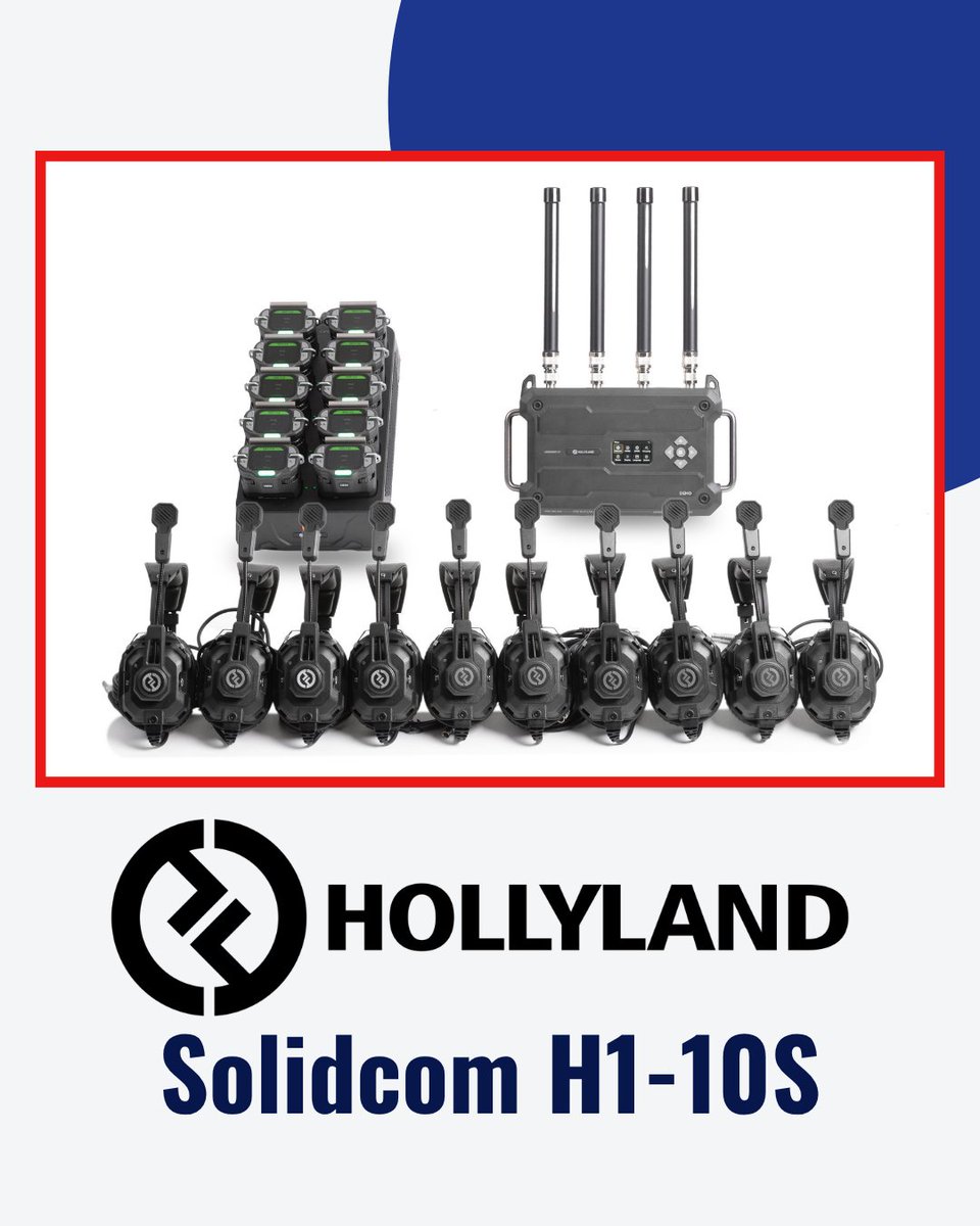 RaycomUK's tweet photo. With up to 500m line-of-sight range, support for up to 12 groups, and 15-hour beltpack battery life, the Hollyland Solidcom H1-10S is built to keep your team connected throughout the production. Need to scale up? The system supports up to 80 beltpacks with the GEO Central Station https://t.co/tCZHC2xyZX