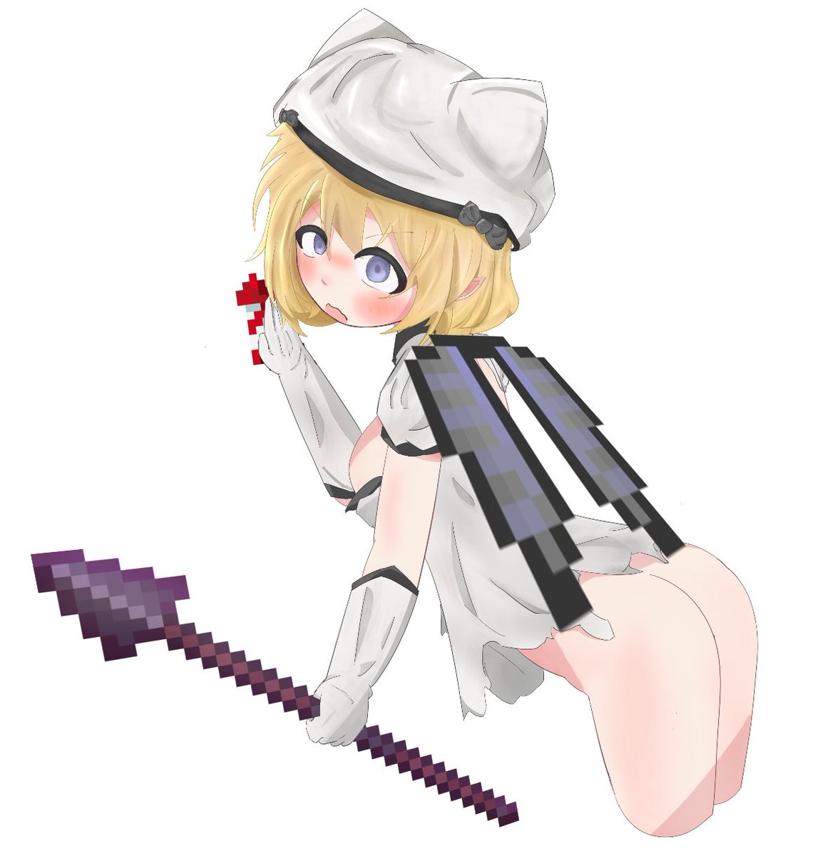 Milkmushiness's tweet photo. 好好笑。。
長矛才是最好用的武器！
#minecraftㅤ  #aic  #aliceincradle https://t.co/3z0eEZDkh0