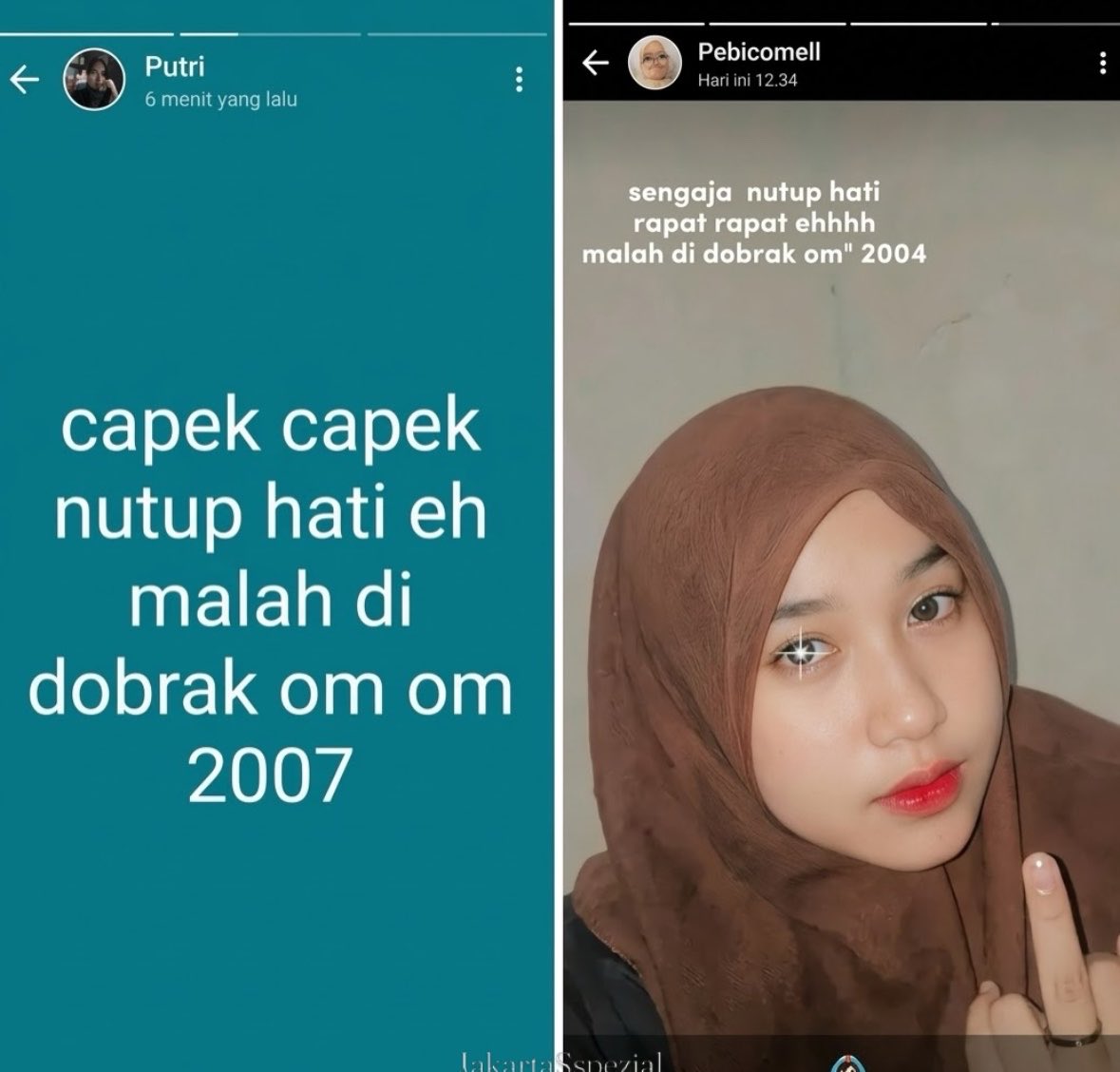 badgen1us_'s tweet photo. 2007 om om, gw 2001 serasa dinosaurus 😭 https://t.co/H2tRm9GMaT