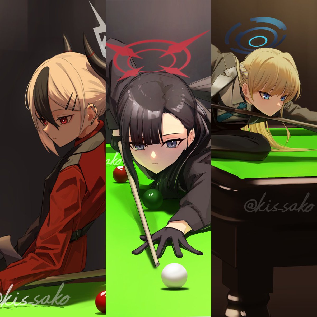 kis_sako's tweet photo. 描きたかった3人描けてなかなか満足度が高いな https://t.co/EeQRXTAYOF