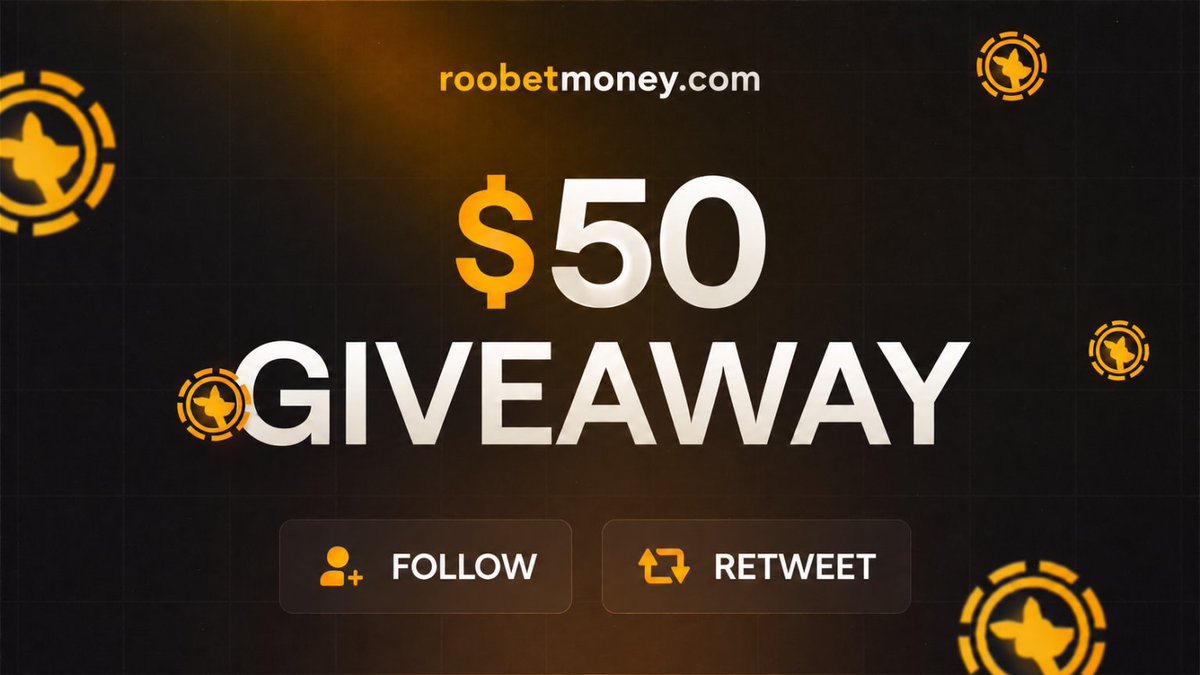 RoobetMoneycom's tweet photo. 🎁$50 🎁 GIVEAWAY

Like + Retweet + Follow

Ending in 24hrs GL 🫡 https://t.co/2sxr1HgOaK