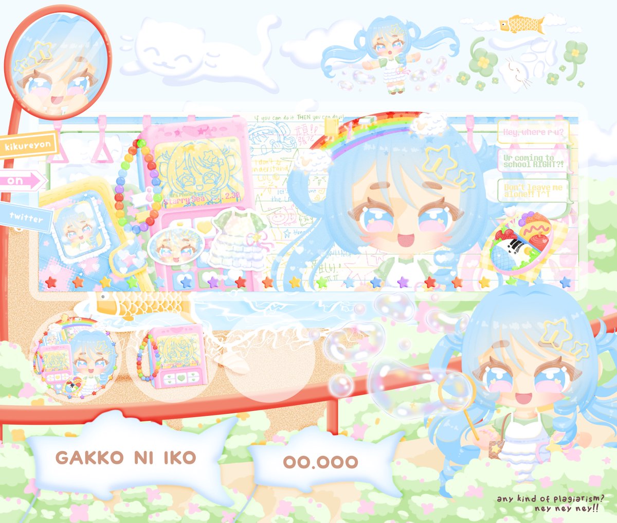 kikureyon's tweet photo. ♪  help rt, ARIGATOO —! ⭐️

henLo____O! KiRAkIRa DeSUuU . . . >_____< perkenalkan anggota kelompok 2️⃣ izin masuk 🤫 dengan mmbawa tiga anak handdrawn baruu 🖍️🌈 untuk di ospek teman teman sekalian 🤏🏻 🥺

         ︴꒰ #zonauang #zonaba . https://t.co/OHCIXekxLl
