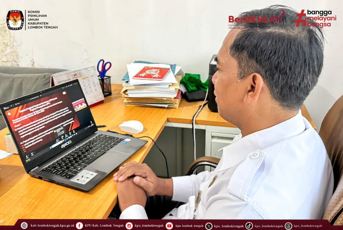 HumasKPULoteng's tweet photo. KPU Kabupaten Lombok Tengah Ikuti Rapat Penguatan Kapasitas Pejabat Pengadaan Barang dan Jasa Secara Daring

#TemanPemilih
KPU Kab Lombok Tengah menghadiri Rapat Penguatan Kapasitas Pejabat Pembuat Komitmen (PPK) dan Pejabat Pengadaan Dalam Pelaksanaan Pengadaan Barang dan Jasa https://t.co/qtGbp3gd3s