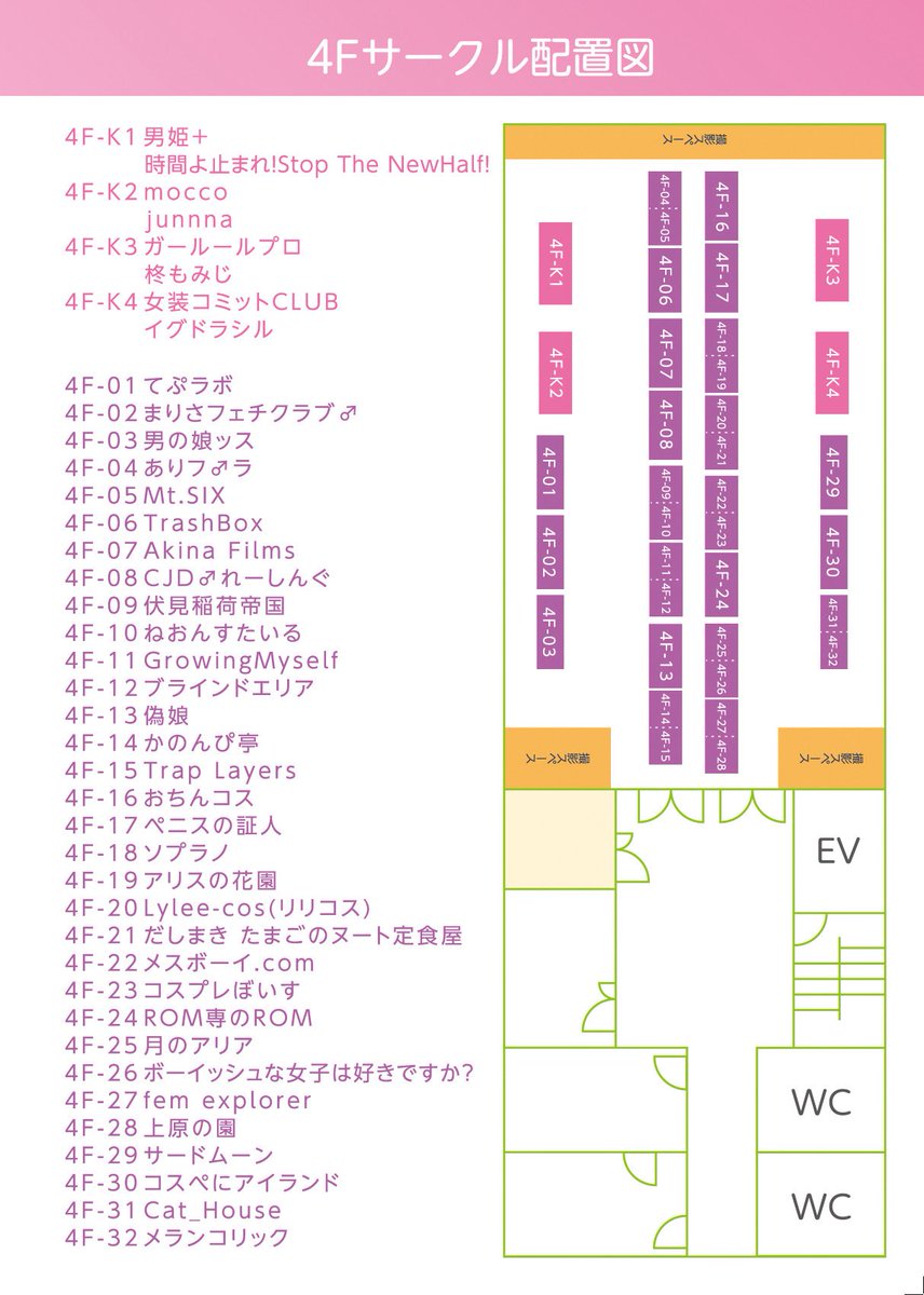 banaparaX's tweet photo. 【 🍌サークル配置図公開のお知らせ🍌 】 

11/7（土）記念すべき第1回バナナパラダイスのサークル配置図を公開いたしました！

総勢65サークルの皆様にご参加いただきます。

お目当てのサークルや気になる作品を、
ぜひ事前にチェックしてください🙌

皆様のご来場を心よりお待ちしております。 https://t.co/Gz0AwhtjEU