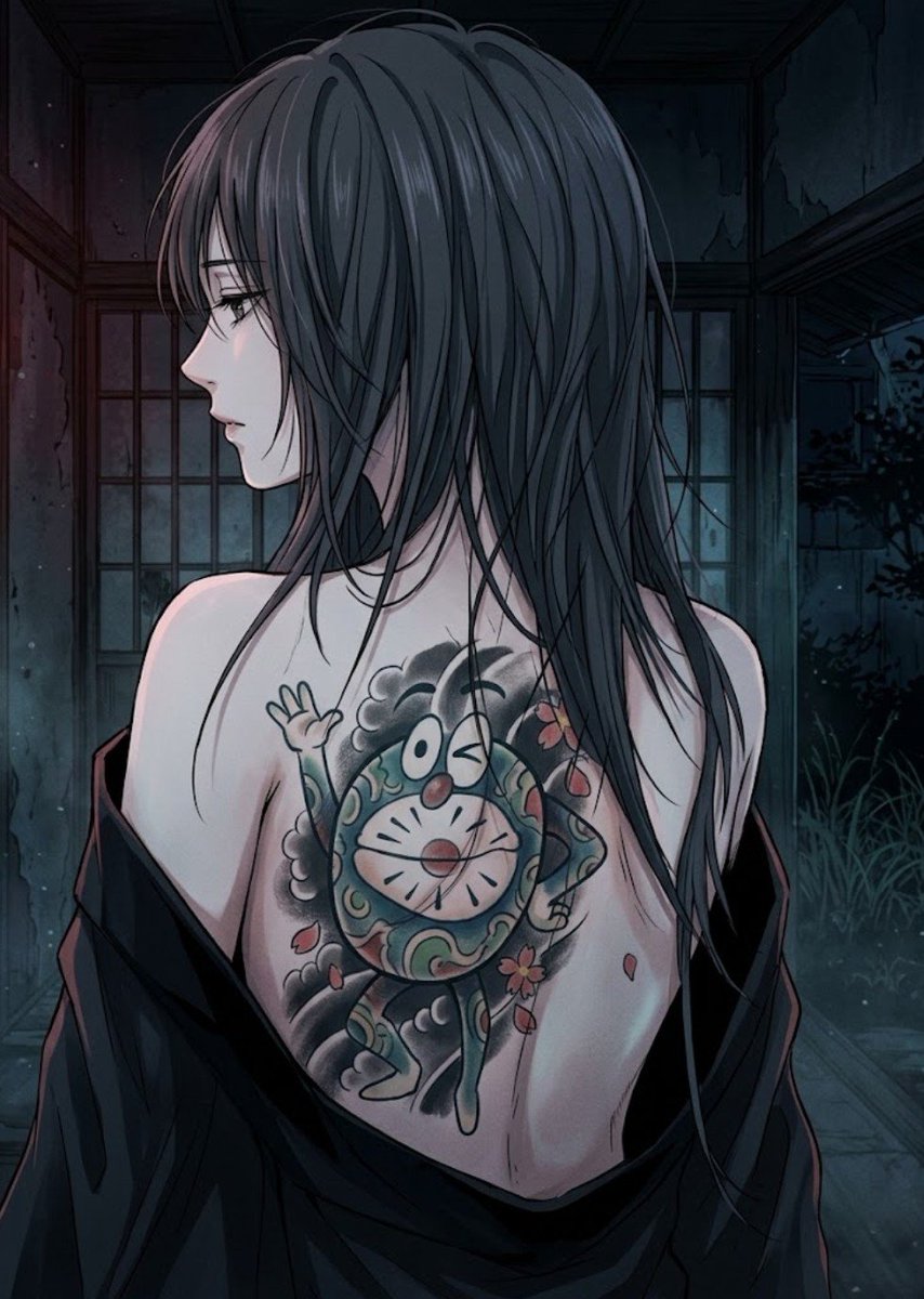 kearura's tweet photo. リメイクイラスト「入れ墨」ChatGPT→Grok→Gemini https://t.co/VCuDTT12zC
