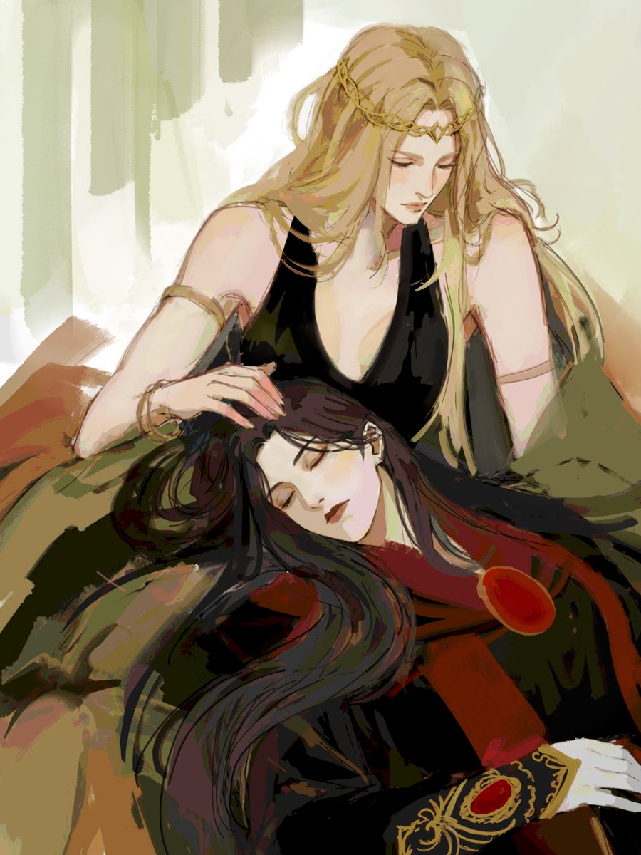 vanitatisvitae's tweet photo. abandoned wip. for anon who asked if i could draw rennala/marika on my sp <3 https://t.co/0OP7XQfXed