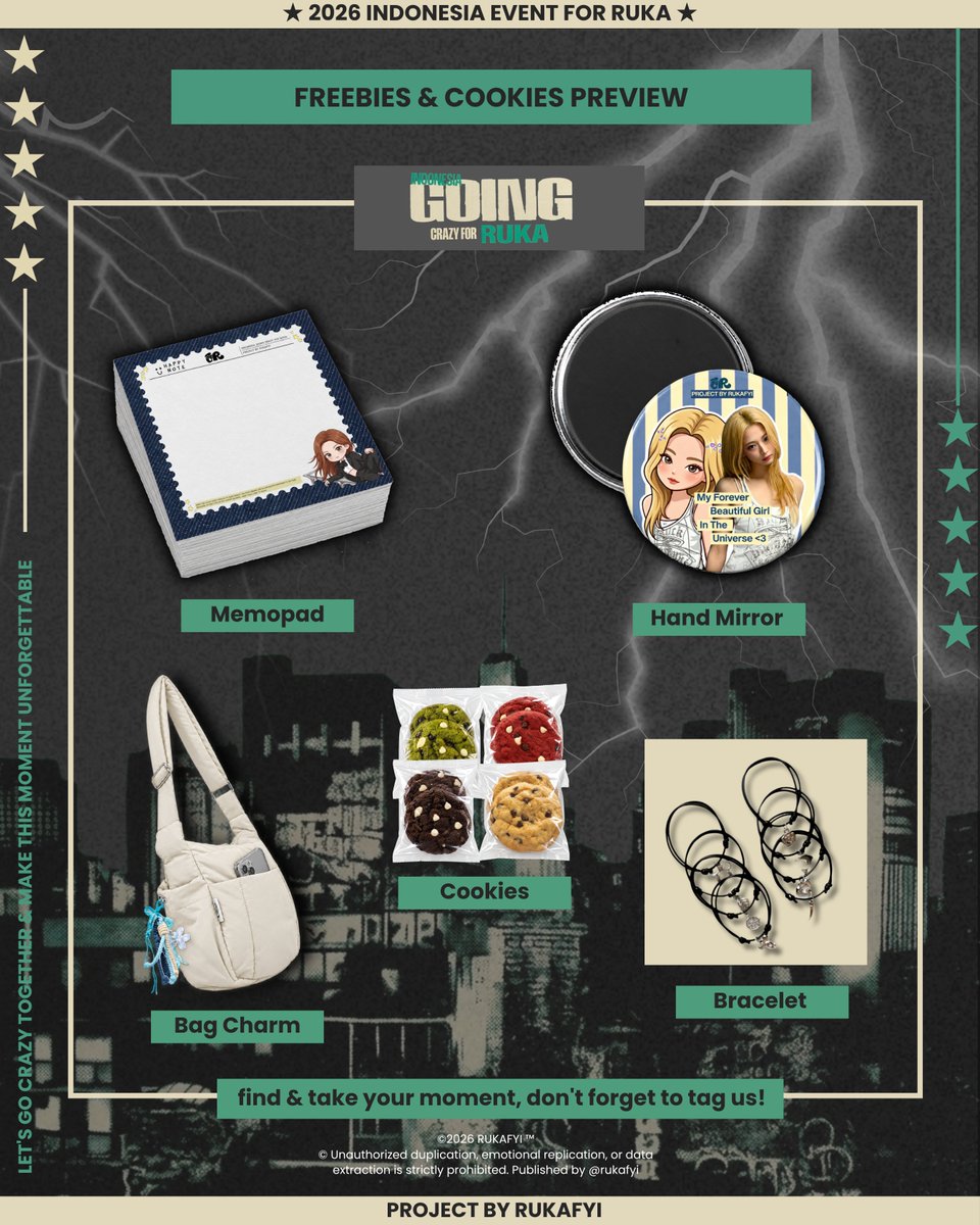 cale_chuchu's tweet photo. #IndonesiaGoingCrazyForRUKA Special Project [4]: Special Freebies and Cookies for RURUZ &amp; Monstiez.

Made with love for everyone joining us to welcome RUKA. May these keepsakes serve as sweet reminders of her time in Indonesia 🦥💙

#AllRoadsLeadToRUKA
#RUKA #KAWAIRKPROJECT https://t.co/3XOHkPEsXP