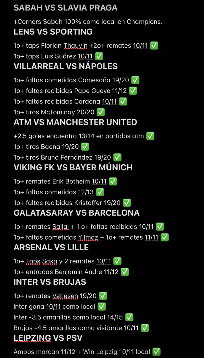 melvonijr's tweet photo. Llevo toda la noche analizando cada partido de la Champions y he hecho esta cuota 100 que se ha cumplido mínimo en 10/10 partidos ✅

Si es ✅ daré 100€ a un seguidor que de ❤️ https://t.co/ejnlkZNWcK