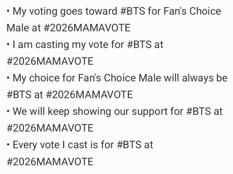 ur_kimthv's tweet photo. [X Voting]

⚠️ The phrase “I vote #/BTS for Fan's Choice Male at #2026MAMAVOTE” is reportedly getting flagged as sp@m, even with photos or videos attached. Please switch up your captions daily and use different media to keep your posts fresh and avoid repetitive content. https://t.co/td6TyqtcRv