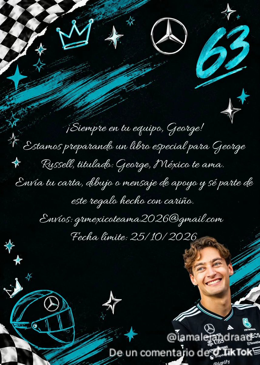 BLUEVIPER1163's tweet photo. Nuestro amigo México GP ya está enterado de lo que se le quiere hacer a George, vamos hermanas, a mandar cartitas, dibujos  seas o no de México y si las chicas que están haciendo esto posible necesitan algo de cooperación $$$ para lo demás y se les puede ayudar, adelante https://t.co/t1td8x4rZU