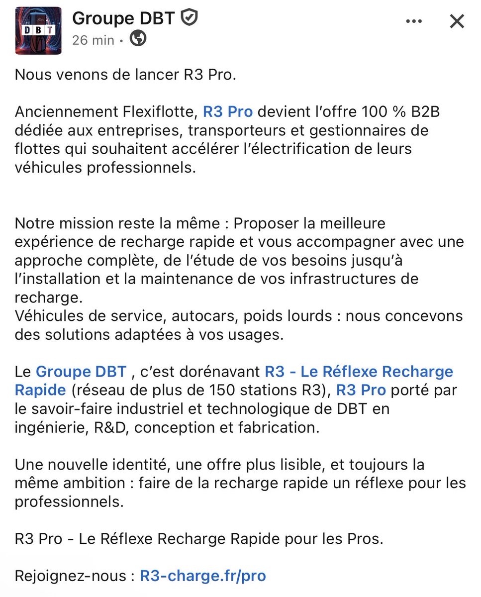 ColdRawMilk's tweet photo. #DBT #ALDBT
• R3 Pro : DBT renforce son positionnement B2B avec une offre dédiée aux entreprises, flottes, autocars et poids lourds

• +150 stations R3 annoncées

Maintenant, place aux contrats, à la croissance du CA, aux infos sur les Oceane 

https://t.co/Xm5R4DxWZG https://t.co/lpeK7gIoKc