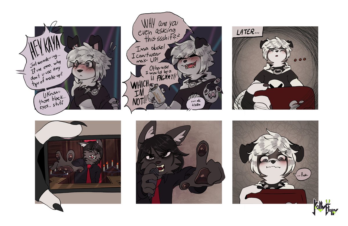 kellyfrogs's tweet photo. When u have so much #dysphoria that u end up been the enemy urself
for now on ill start developing #RemnantEntropy with short #comic s, I swear theres a LOT to show... Follow for more :³
and yeah, Kaya is #trans https://t.co/eMFFl3UcEg
