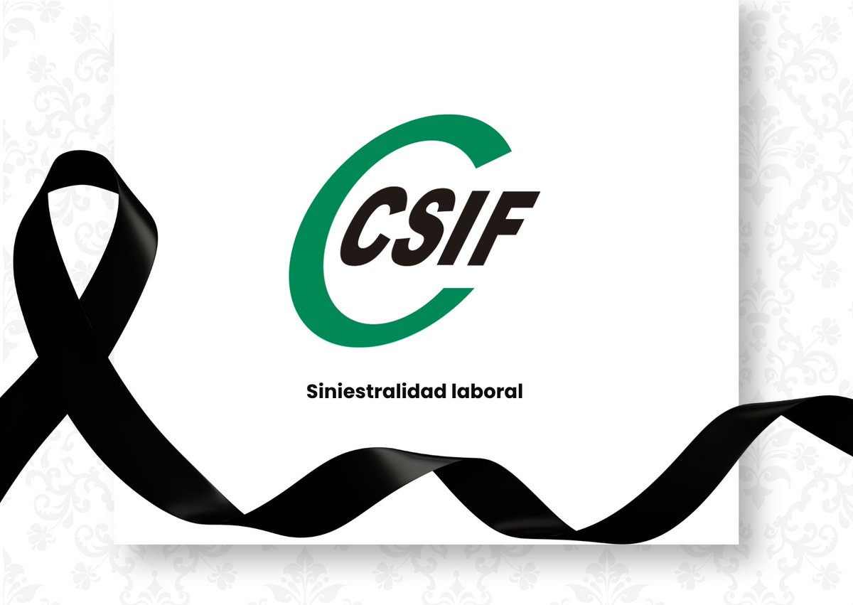 CSIFCLM's tweet photo. 🖤 CSIF expresa su más profunda repulsa ante el aumento de la siniestralidad laboral en Castilla-La Mancha

⚠️ Entre enero y agosto de 2026, 39 personas han perdido la vida en sus centros de trabajo, 15 más que en el mismo periodo de 2025

No podemos normalizar que las personas pierdan la vida por ir a trabajar. Detrás de cada cifra hay una persona, una familia y un entorno que sufren una pérdida irreparable

📢 La prevención de riesgos laborales debe ser una prioridad absoluta. Es imprescindible reforzar las medidas de seguridad, garantizar su cumplimiento y actuar para evitar que más familias tengan que sufrir esta tragedia

Ningún trabajo debe costar una vida

#CSIF #SiniestralidadLaboral #PrevenciónDeRiesgosLaborales #SeguridadLaboral #CastillaLaMancha