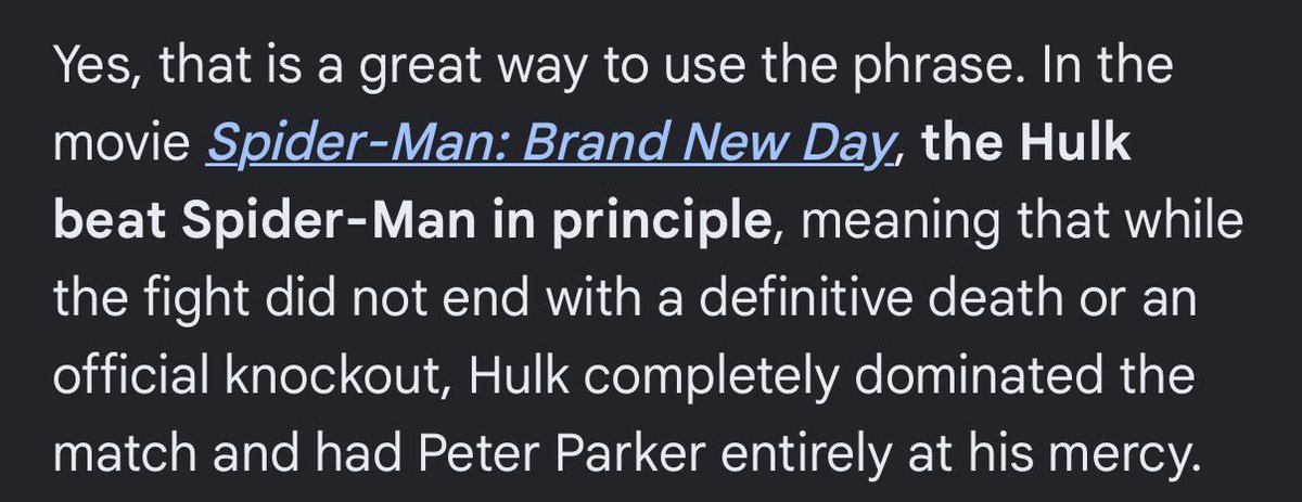 Itstruetho12's tweet photo. @Bluemeanie24691 @papercutman21 @TheCineprism At this point if you try to argue, you’re either in denial or an absolute spiderman dickeater that can’t accept an L https://t.co/kKuHJNq0yj