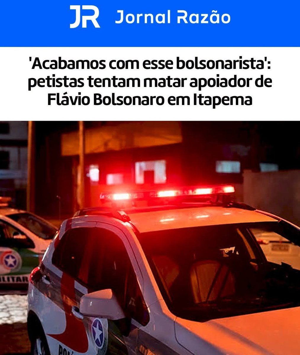 misticovidente's tweet photo. UEGENTE! 🚨 

SATANISTAS DO LULA FAZEM MAIS UMA VITIMA ELEITOR DE FLÁVIO BOLSONARO!

ELEITOR DE FLAVIO FOI ESFAQUEADO POR PETISTAS POR OUVIR MUSICA DE FLAVIO EM BAR

NÃO FALHA NUNCA,ELES SÃO BANDIDOS ADORADORES DE LÚCIFER 

13 É NUMERO DO ANTI CRISTO
NUMERO DO AZAR! https://t.co/gOnXBupTeZ