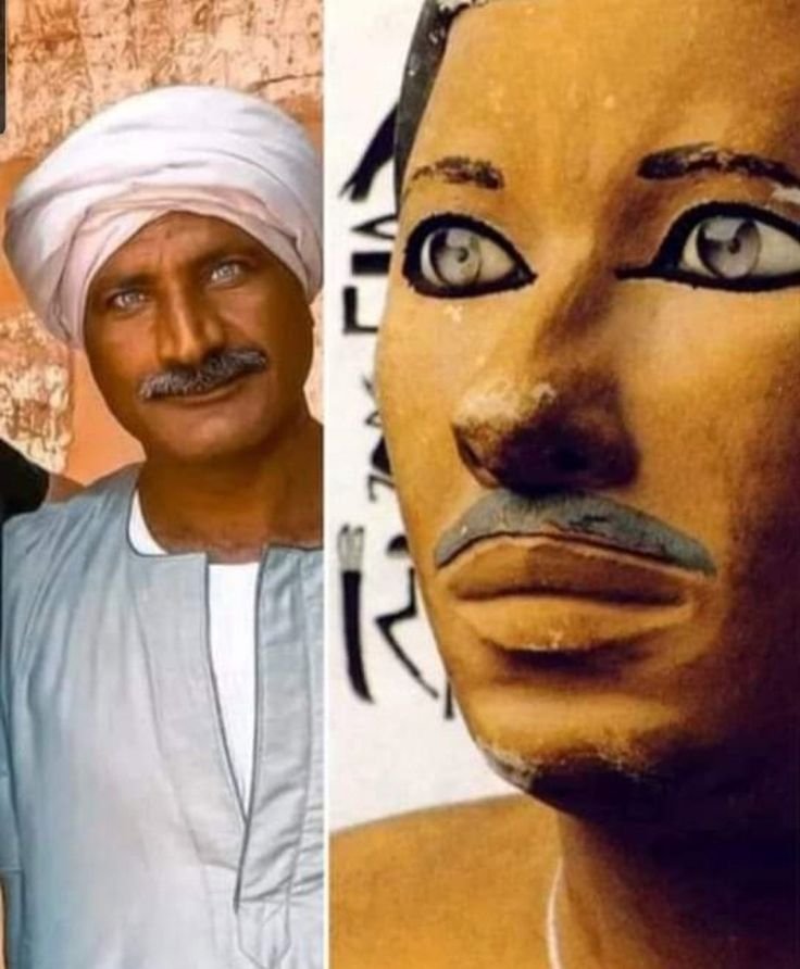 IdrisFremen's tweet photo. Modern and ancient Egyptians are identical; the Arab invasion had zero genetic impact on 80% of Egyptians. Afrocentrists steal history from other people and lie because they are ashamed of their own and suffer from a huge identity crisis. #AncientEgypt #Wewuzkangs #Kemet https://t.co/7fmOPBr0DM