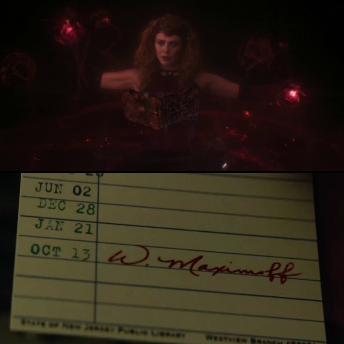 filhodaWanda's tweet photo. 13 de outubro, data em que a Wanda foi corrompida pelo darkhold https://t.co/GvthZ4VyBD