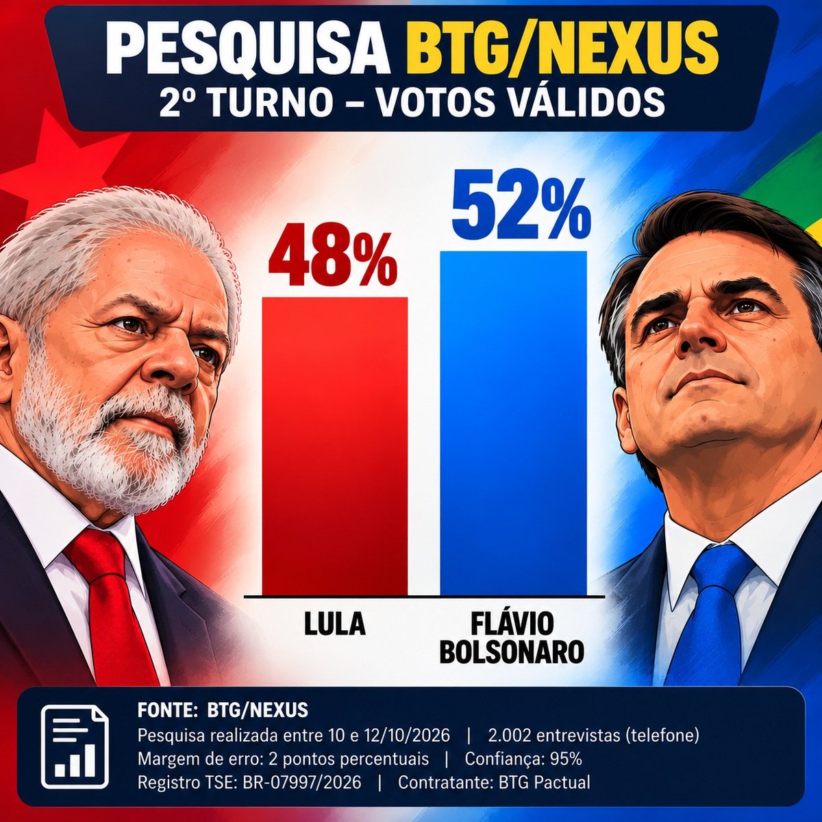 Rubex_1's tweet photo. @viniciuscfp82 @pfigueiredo08 @MafinhaBarba @FlavioBolsonaro Pesquisa BTG/NEXUS https://t.co/Lm9si53i7R