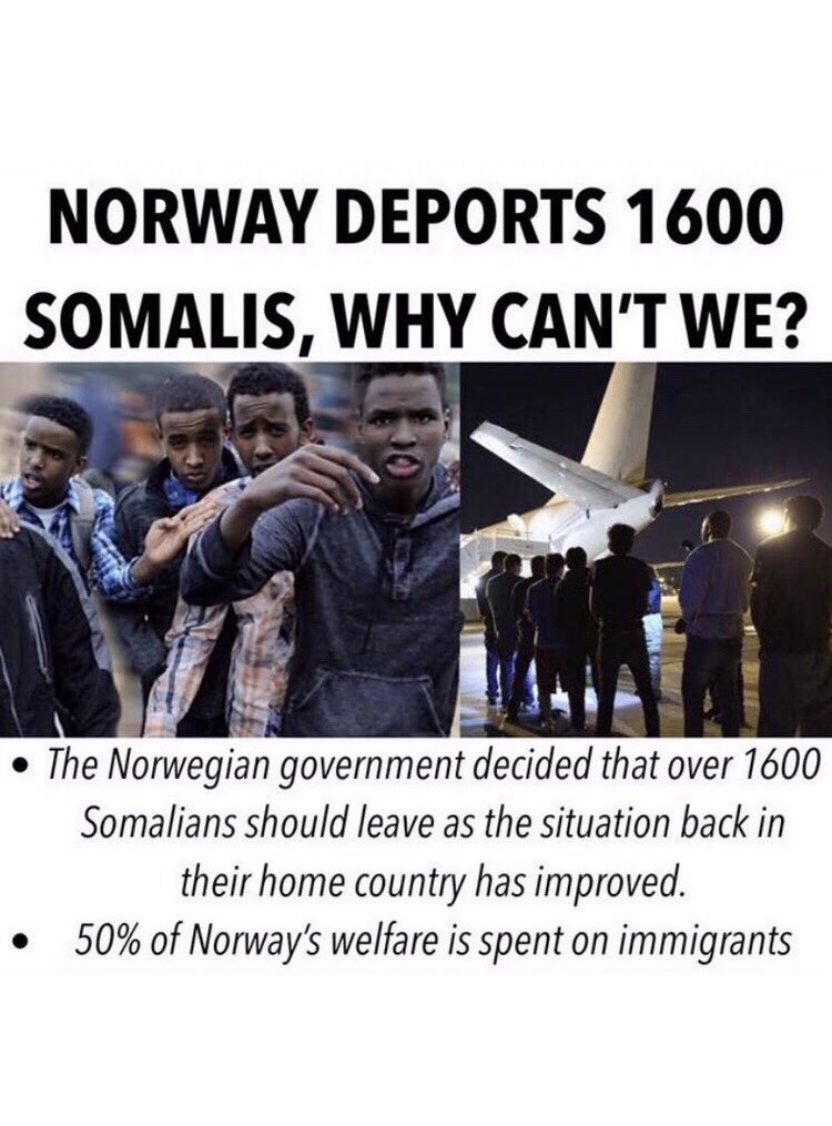 GarethDavies007's tweet photo. Send her home

Norway did it

Send all Somalians living in the U.K. 

Send them all home 

@Sagal_AW https://t.co/HRk3ebzWYf