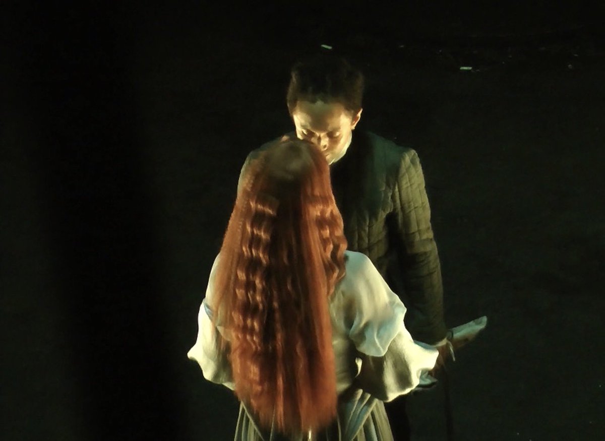 eddardcatelyn's tweet photo. First nedcat snippet from the play🩷 kiss kiss kissssss https://t.co/vYTN0P6xM1