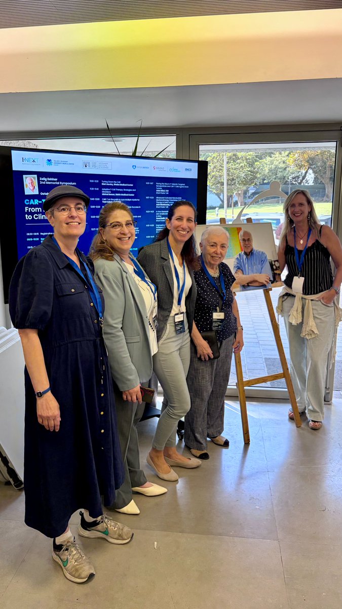 DfmLab's tweet photo. Happy to attend the #2nd Zelig Eshhar Memorial Symposium. Zelig was my PhD mentor, and it’s wonderful to reconnect with friends from his lab while attending with members of my team, closing a circle and continuing his legacy through our work on CAR T cells. https://t.co/EgrIrACKN3
