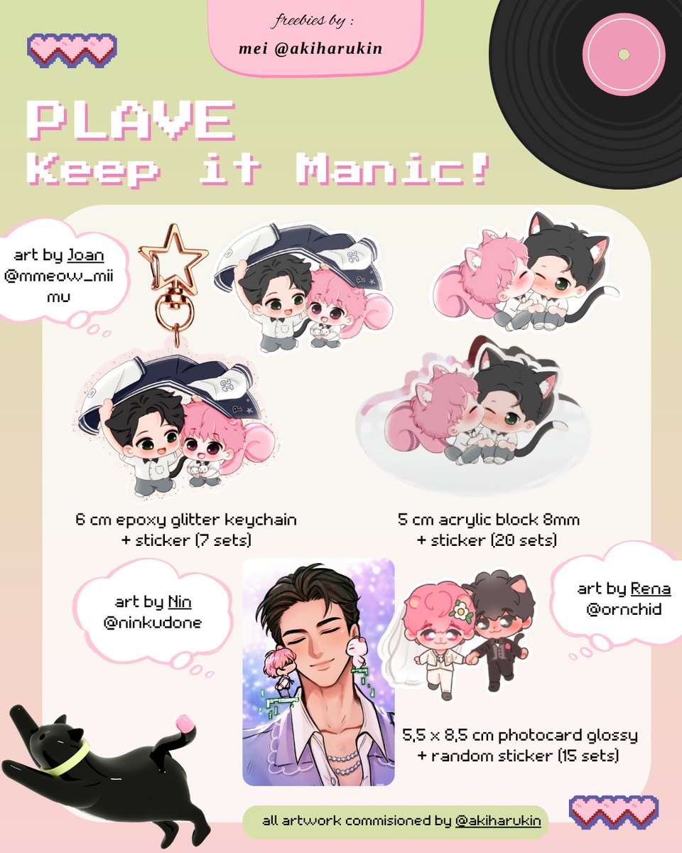akiharukin's tweet photo. RT &amp; 🖤💓 appreciated

Updated freebies for KIM SG stop 🥰
⏰ Time and location TBA
🐈‍⬛ Very limited qty
🐹 Show your hamibami merch to claim!
❣️only limited pre-trades available

see you soon ☺️🌹
#KEEP_IT_MANIC_in_Singapore
#KeepItManicSg https://t.co/E7uPewZN7Z