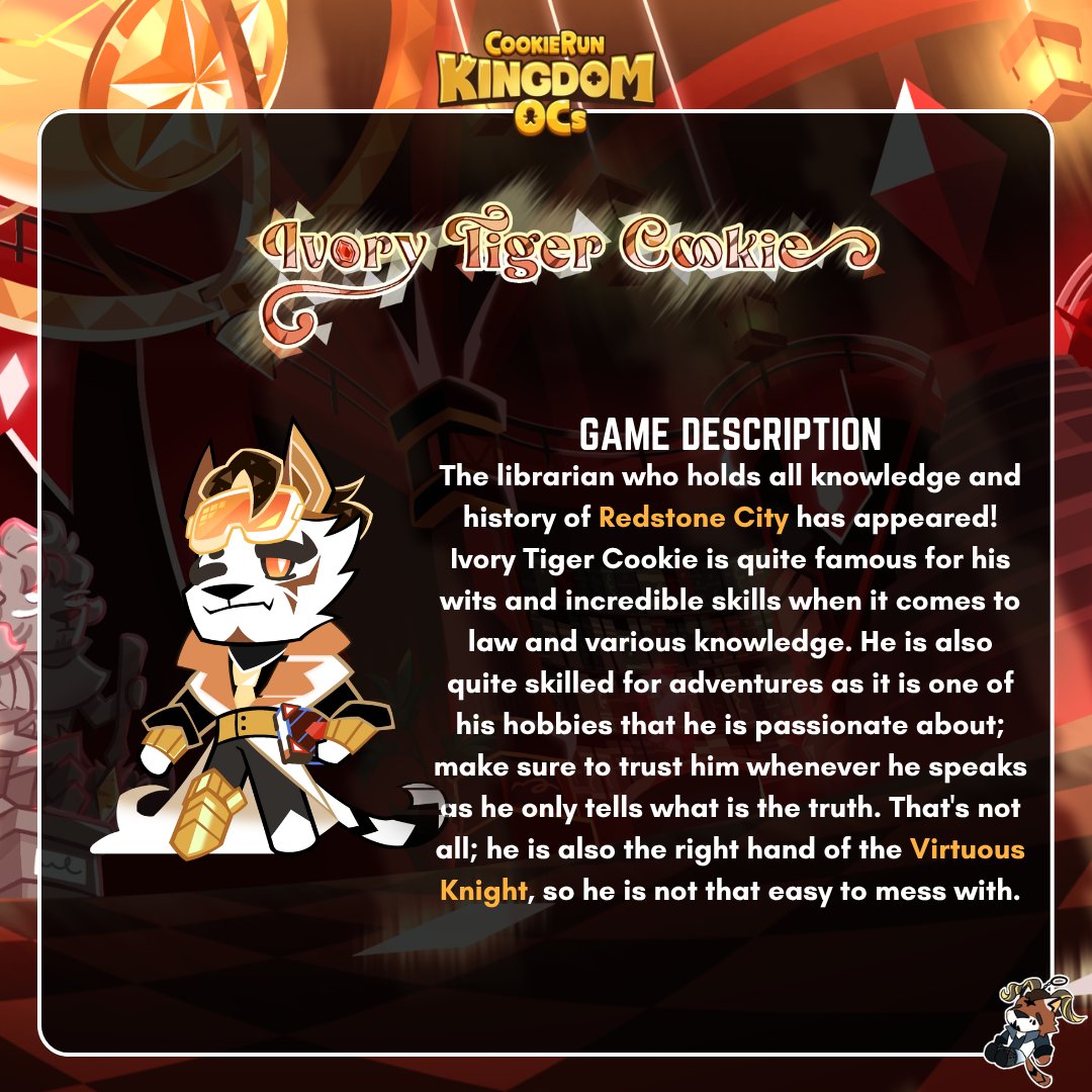SpicyPeachMango's tweet photo. One of the underlings of Tiger's Eye Cookie is here #cookierunkingdom #cookierunkingdomoc https://t.co/lRDnW7V8bP