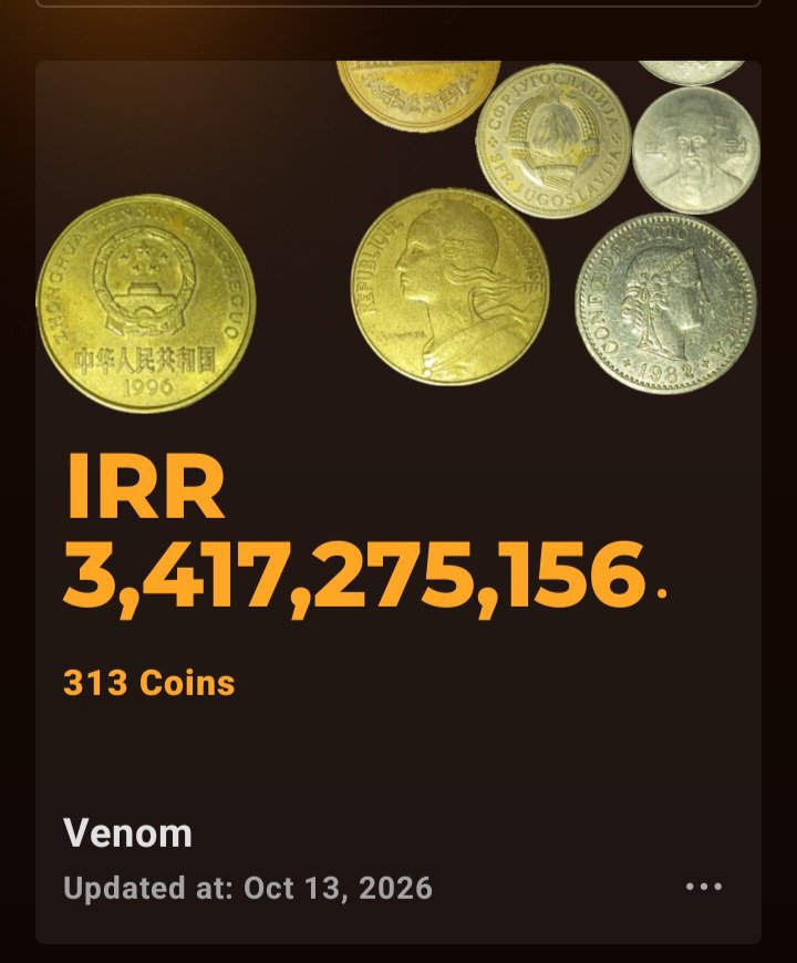IranBanoMadaram's tweet photo. Today, October 13, 2026, a collection of 313 items from 51 countries is available for sale, including via cryptocurrency. According to the specialized website shown in the image, their value converts to $10,000 (in US Dollars or Tether).I am offering you https://t.co/nWtAqFTD8v