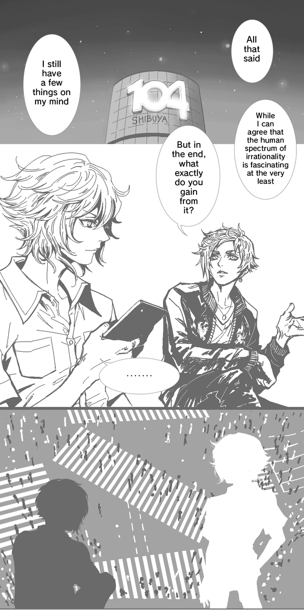 haraisokitto3's tweet photo. [2 DAYS LEFT] for my Josh fanzine IC
The comic strip that will be in the zine, is of course the [Composers' talk]. It's a deep dive and recollection of the entire series' canon events and chamber lore, done to the best of my personal ability. #twewy #ntwewy #joshuakiryu #subaseka https://t.co/V3zZw6i3Tj