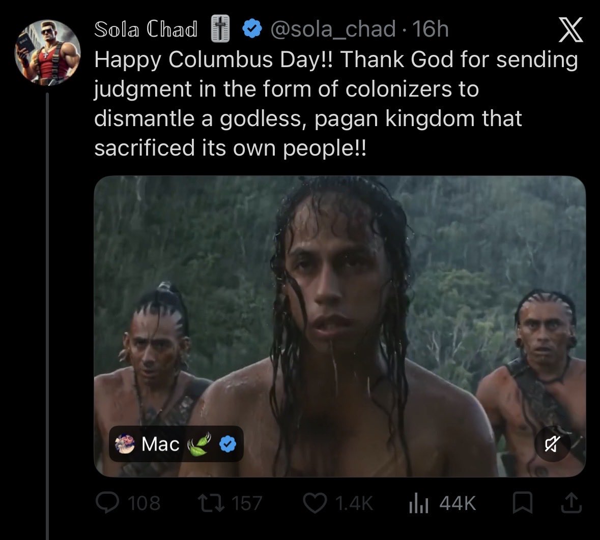 XCkyro's tweet photo. Evangelicals like to call Catholics “pagans”. Except when they steal Catholic valor to engagement farm https://t.co/g28XaouqJg