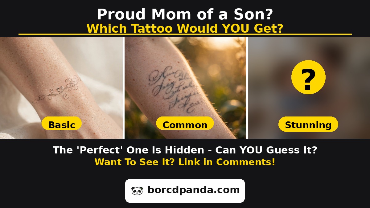 BorcdPanda's tweet photo. Tattoos for Moms of Sons: 25 Heart-Melting Ideas That Say It Without Words
Tweet: Which mom tattoo would make YOU cry? 😭 25 heart-melting ideas for moms of sons — names, matching designs &amp; sweet symbols. Which one is your favorite? #MomTattoos
Link: https://t.co/fQvmJwPczO https://t.co/LI1BLKzNFU