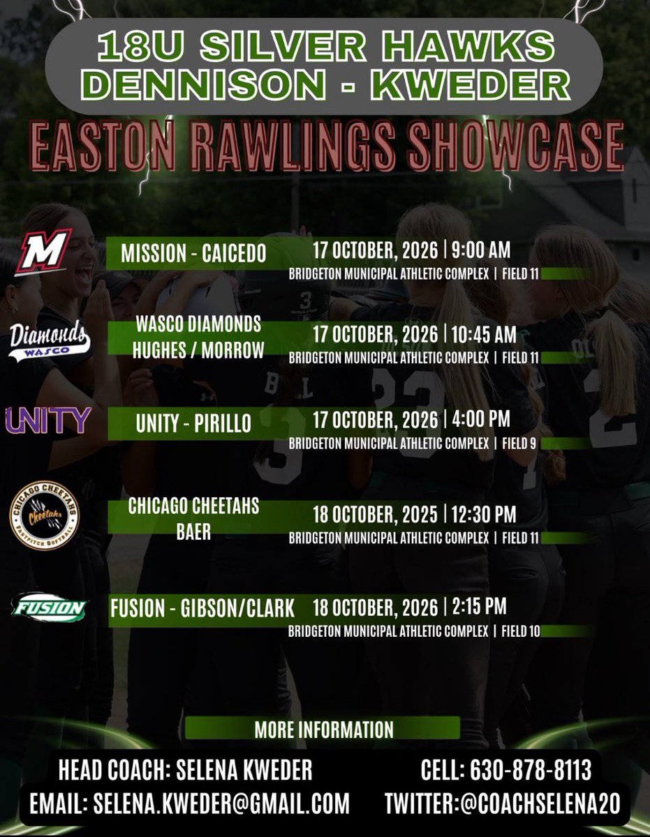 YaYaJohnson28's tweet photo. We are heading south! Come check us out in Chesterfield, MO next weekend. We’d love to see you there 💚

@CoachSelena20 @CoachSam322 @SilverHawkSball @Coach_McNulty @CoachThijs https://t.co/c49BhI5015