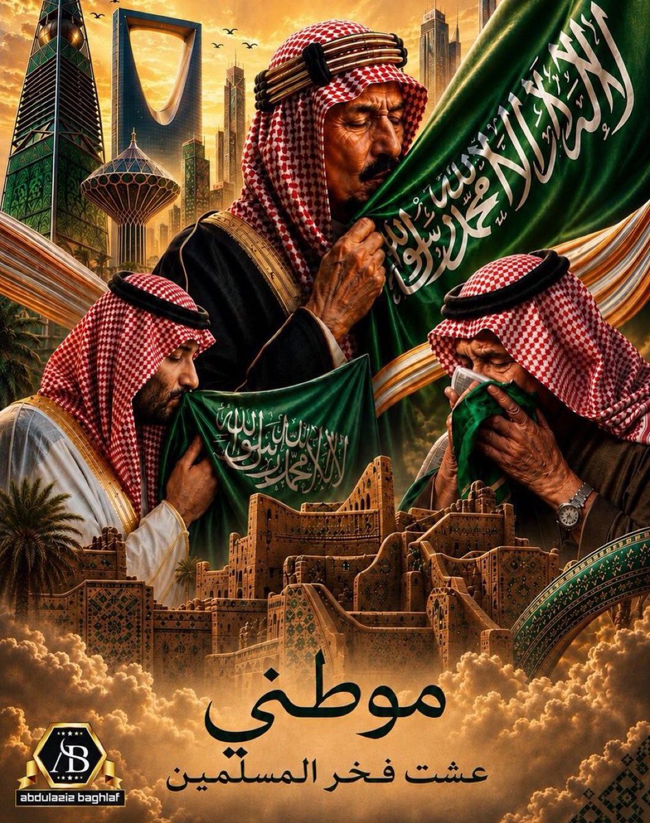 Hano0o3333's tweet photo. #ولي__العهد
@AzizbagBag

رايةٌ خضراء تختصر حكاية وطن، وتاريخٌ مجيد يروي مسيرة تأسيس، وقيادةٌ تحمل مسؤولية النهضة، وشعبٌ يلتف حول أرضه بكل فخرٍ واعتزاز.

هذه هي السعودية التي نحبها، وطن المبادئ والثوابت، وموطن الحرمين الشريفين، وبلاد العزم والعمل، التي لم تتوقف عن السعي نحو التطور وتحقيق الطموحات.

من جيل المؤسسين إلى أجيال الرؤية، تتواصل رحلة البناء، وتكبر الآمال، وتتجدد فرص الإنجاز، ويبقى الانتماء لهذا الوطن قيمةً أصيلةً تتناقلها القلوب قبل الكلمات.

وإذا أحاطت بنا التحديات، فإننا نستمد الطمأنينة من الإيمان بالله، والقوة من وحدة الصف، والأمل من عزيمة شعبٍ يعرف قدر وطنه ويحافظ على مكتسباته.

اللهم أدم على بلادنا نعمة التوحيد والأمن، واحفظ ولاة أمرنا، واجعل السعودية شامخةً بعزها، راسخةً بمجدها، مباركةً في حاضرها ومستقبلها. 🇸🇦💚🇸🇦