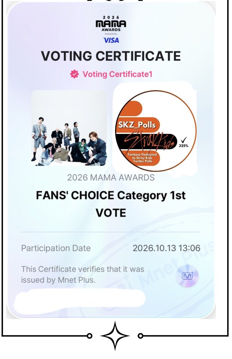 SKZ_Polls's tweet photo. STAY  Keep Voting
 make sure you do voting polls 🗳️🗳️ look at our replies !!!

🎟 1 RETWEET = 1 VOTE 
🎟 1 REPLY = 1 VOTE 

I VOTE FOR #StrayKids for #2026MAMAVOTE https://t.co/jHSYG614rD