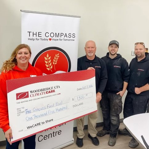 CompassFoodBank's tweet photo. Thank you Woodbridge GTA ClimateCare for your generous donation! We are grateful for your support!

#TorontoHVAC #HVACProfessionals #SupportLocal #OntarioCanada https://t.co/kB7RDmLRpX