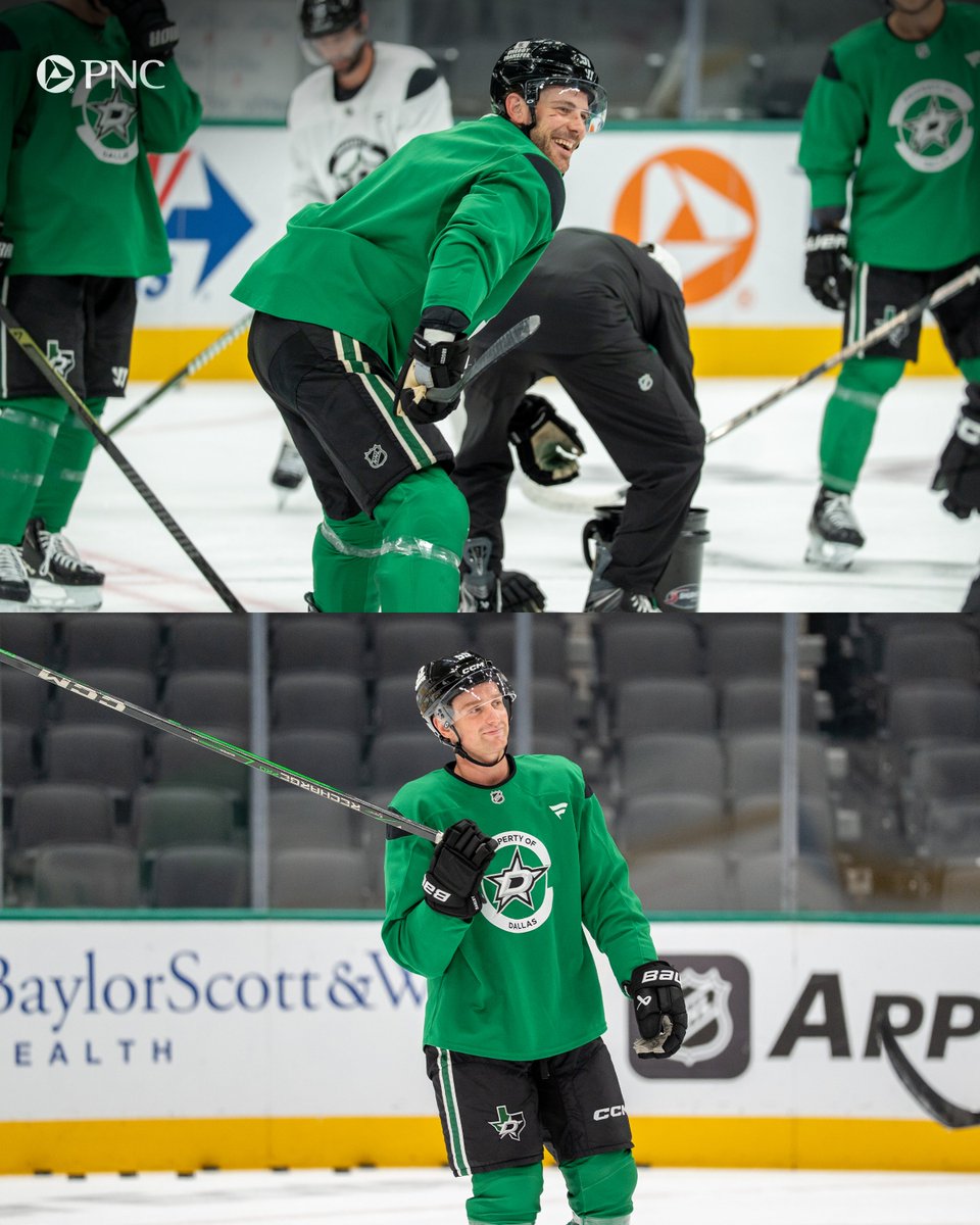 DallasStars's tweet photo. Allllll smiles from the fellas today 🙌 https://t.co/M7k7tPBN9w